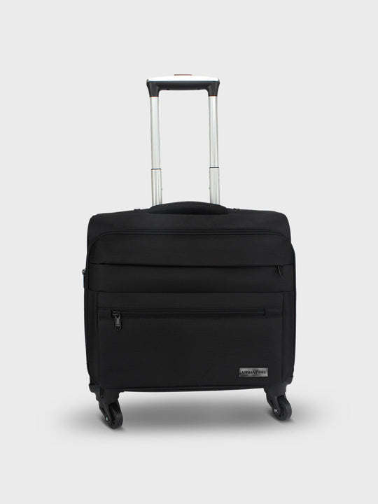 Dominic Polyester 40 Litre Overnighter Laptop Pilot Roller Case | Cabin Luggage | Overnight Business Trolley Bag | Cabin Overnighter