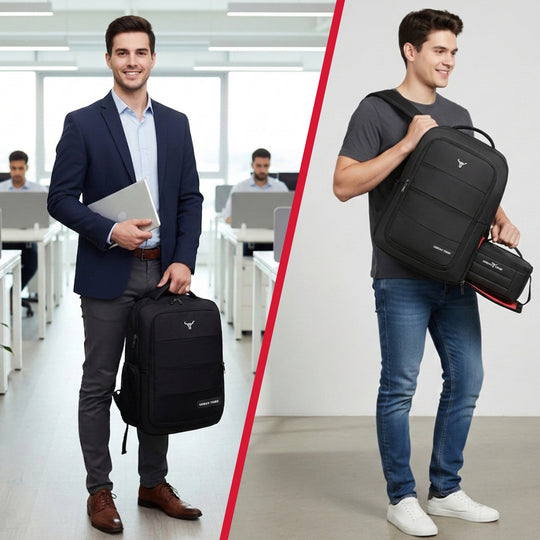 URBAN TRIBE Rumble Laptop Backpack for Men & Women with Rain Cover & Lunch Bag