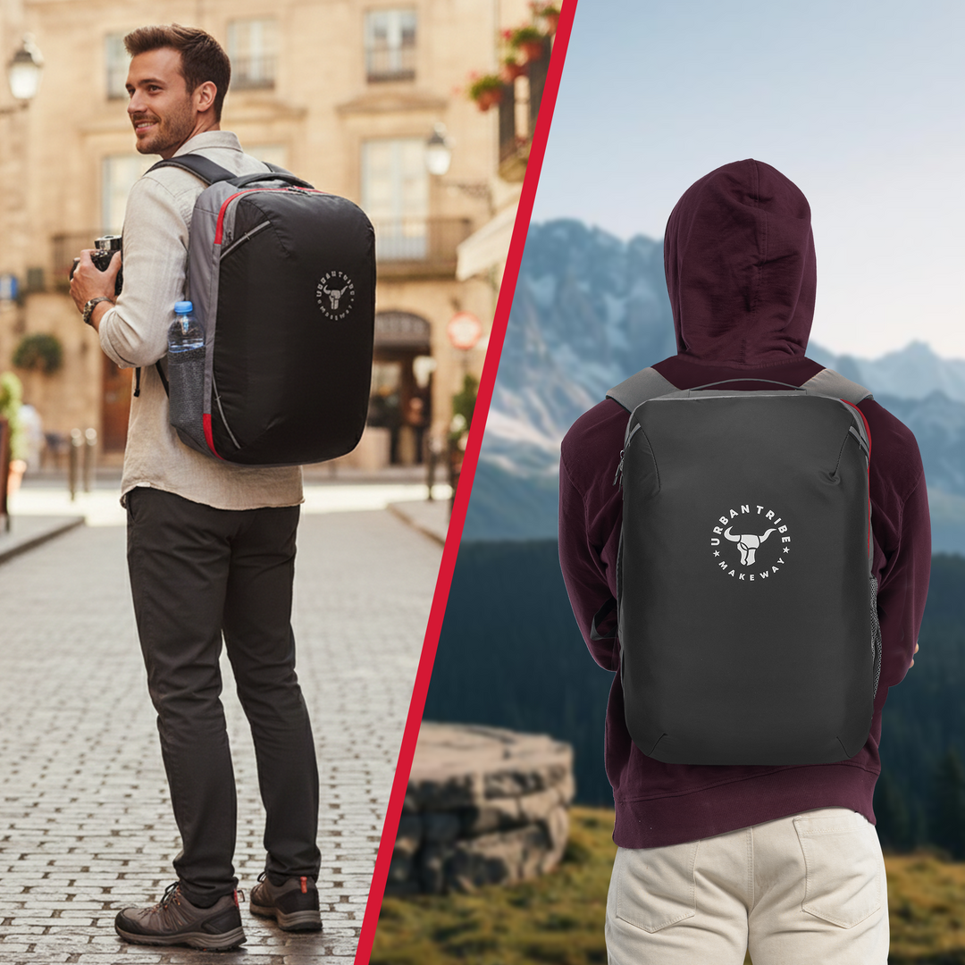 URBAN TRIBE Amigo 31L Overnighter Travel Laptop Backpack with Suitcase Compartment