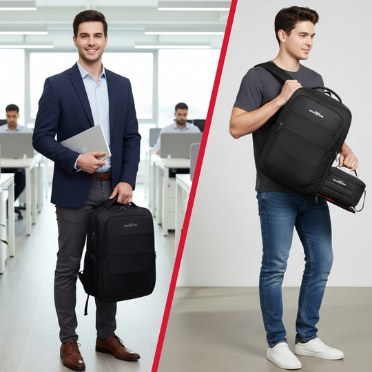 URBAN TRIBE Rumble Laptop Backpack for Men & Women with Rain Cover & Lunch Bag