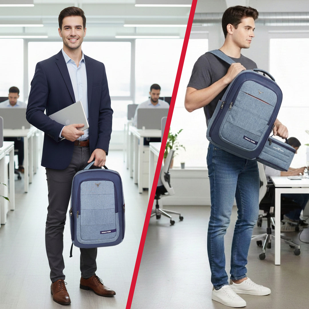 URBAN TRIBE Rumble Laptop Backpack for Men & Women with Rain Cover & Lunch Bag