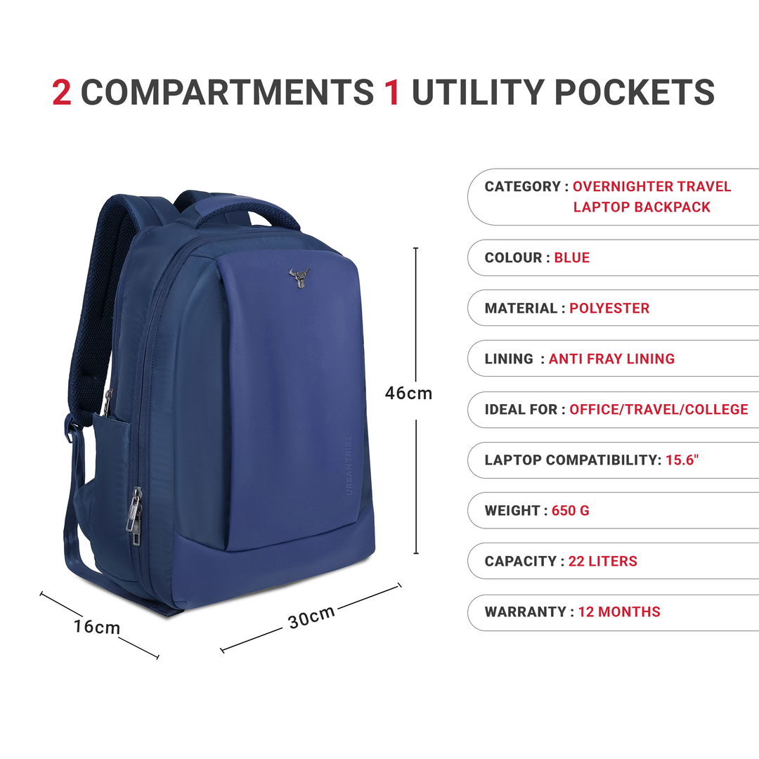Urban Tribe Quest 21L Overnighter Laptop Backpack