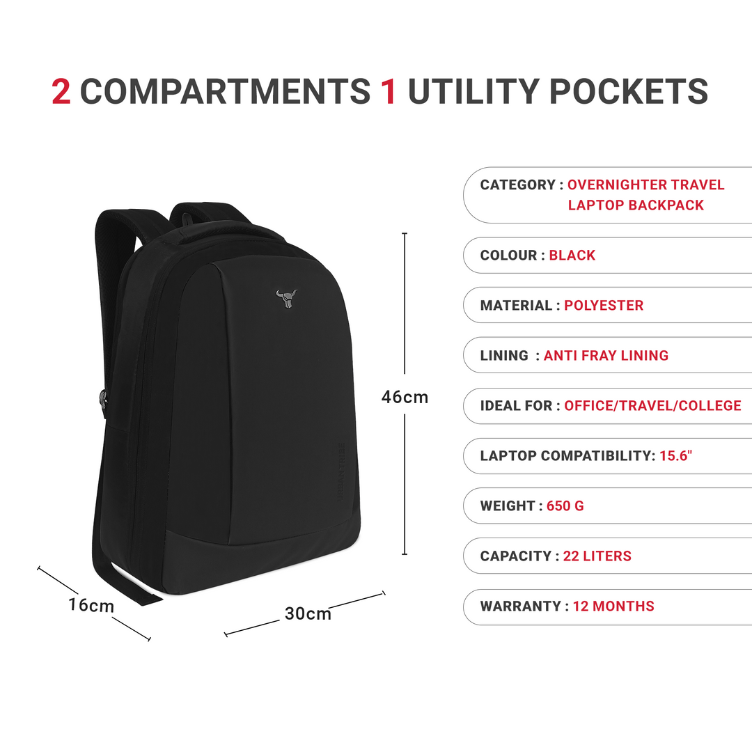Urban Tribe Quest 21L Overnighter Laptop Backpack