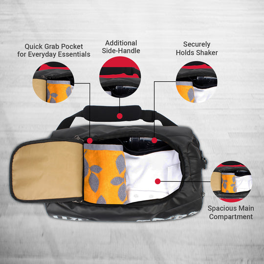 Plank Duffle Bag for Gym & Travel with Multi-Compartments
