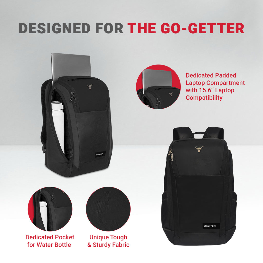 Arrow Laptop Backpack Black