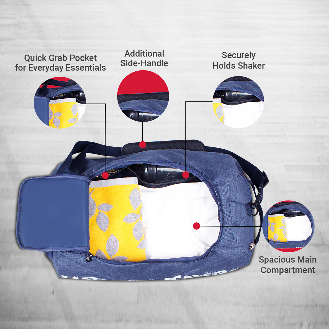 Plank Duffle Bag for Gym & Travel with Multi-Compartments