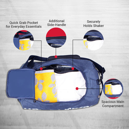 Plank Duffle Bag for Gym & Travel with Multi-Compartments