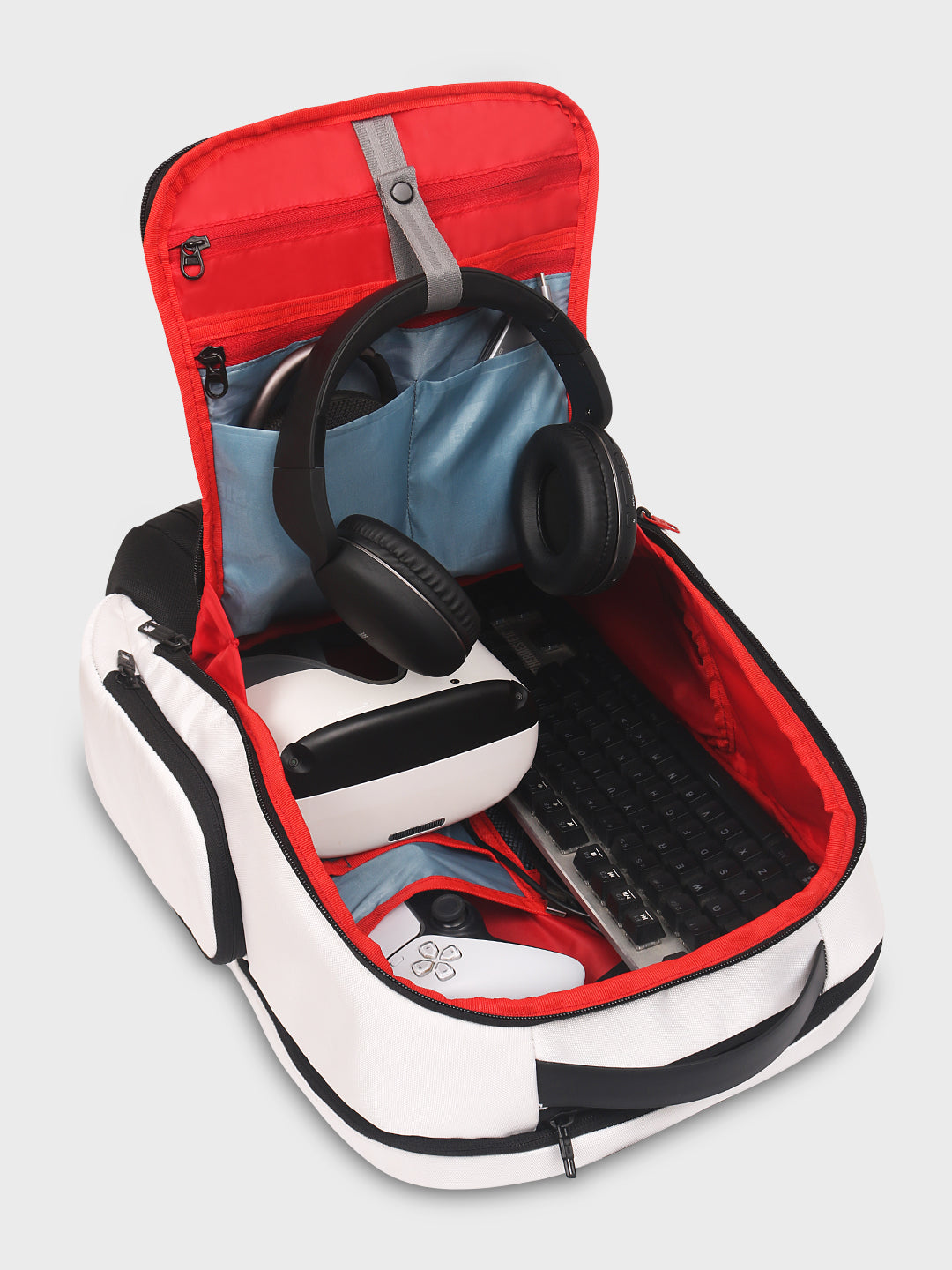 Gamzo Gaming Backpack White (Name Personalization Available)