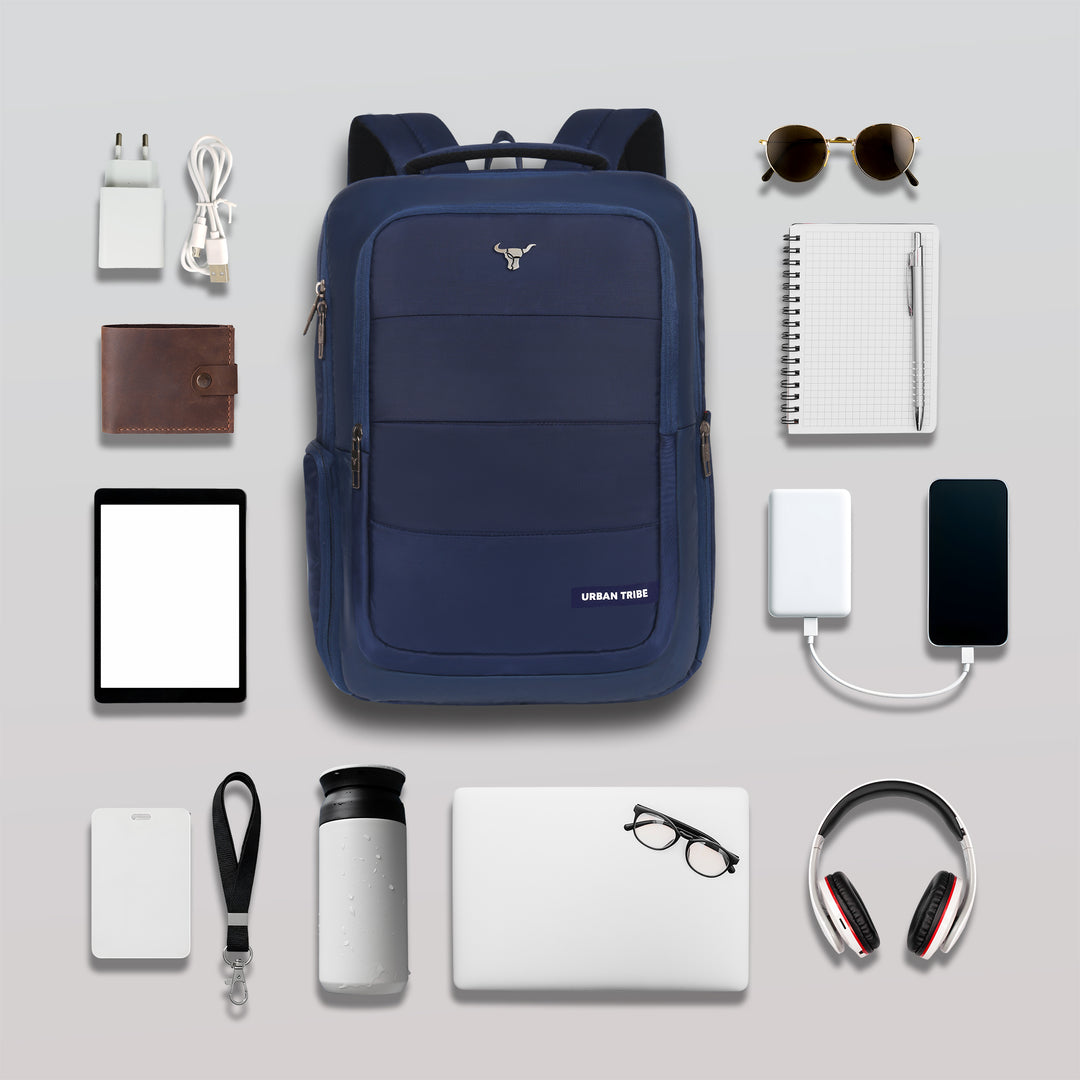 URBAN TRIBE Rumble Laptop Backpack for Men & Women with Rain Cover & Lunch Bag