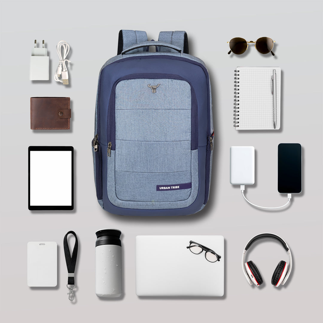 URBAN TRIBE Rumble Laptop Backpack for Men & Women with Rain Cover & Lunch Bag