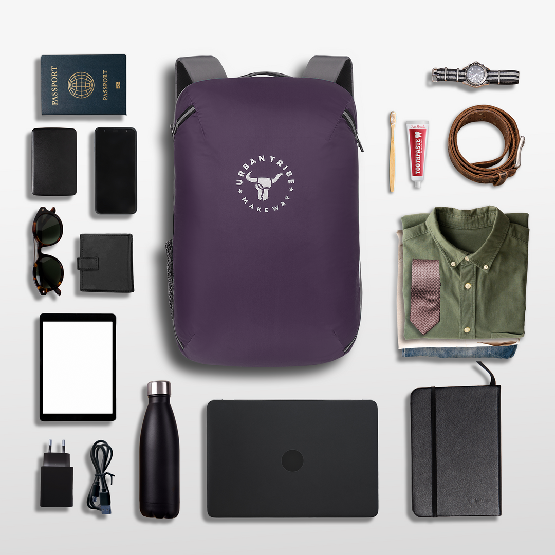 URBAN TRIBE Amigo 31L Overnighter Travel Laptop Backpack with Suitcase Compartment