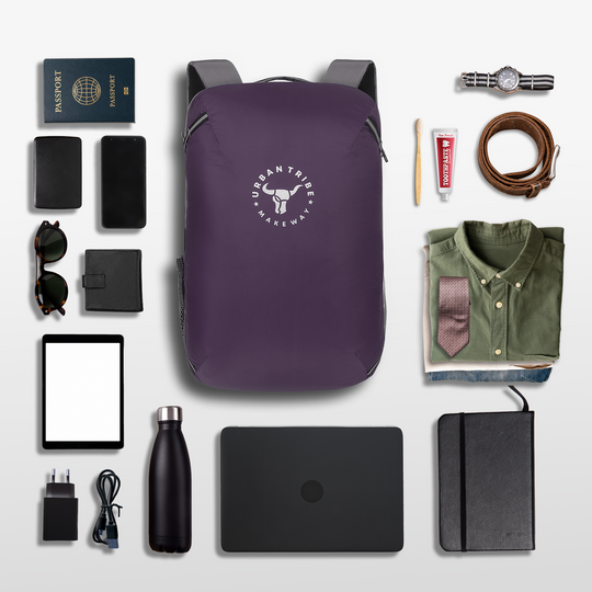 URBAN TRIBE Amigo 31L Overnighter Travel Laptop Backpack with Suitcase Compartment