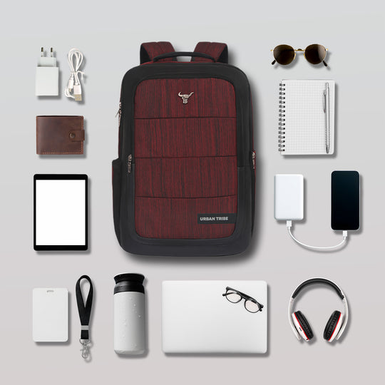 URBAN TRIBE Rumble Laptop Backpack for Men & Women with Rain Cover & Lunch Bag