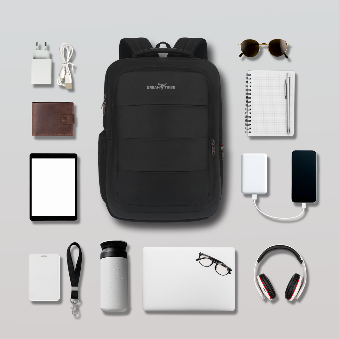 URBAN TRIBE Rumble Laptop Backpack for Men & Women with Rain Cover & Lunch Bag