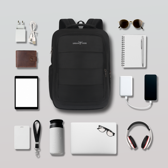 URBAN TRIBE Rumble Laptop Backpack for Men & Women with Rain Cover & Lunch Bag