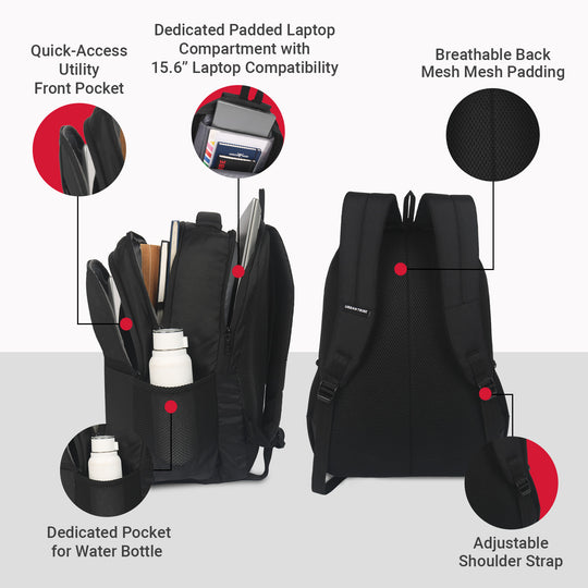 URBAN TRIBE Class Cruz 30L Laptop Backpack with Rain Cover