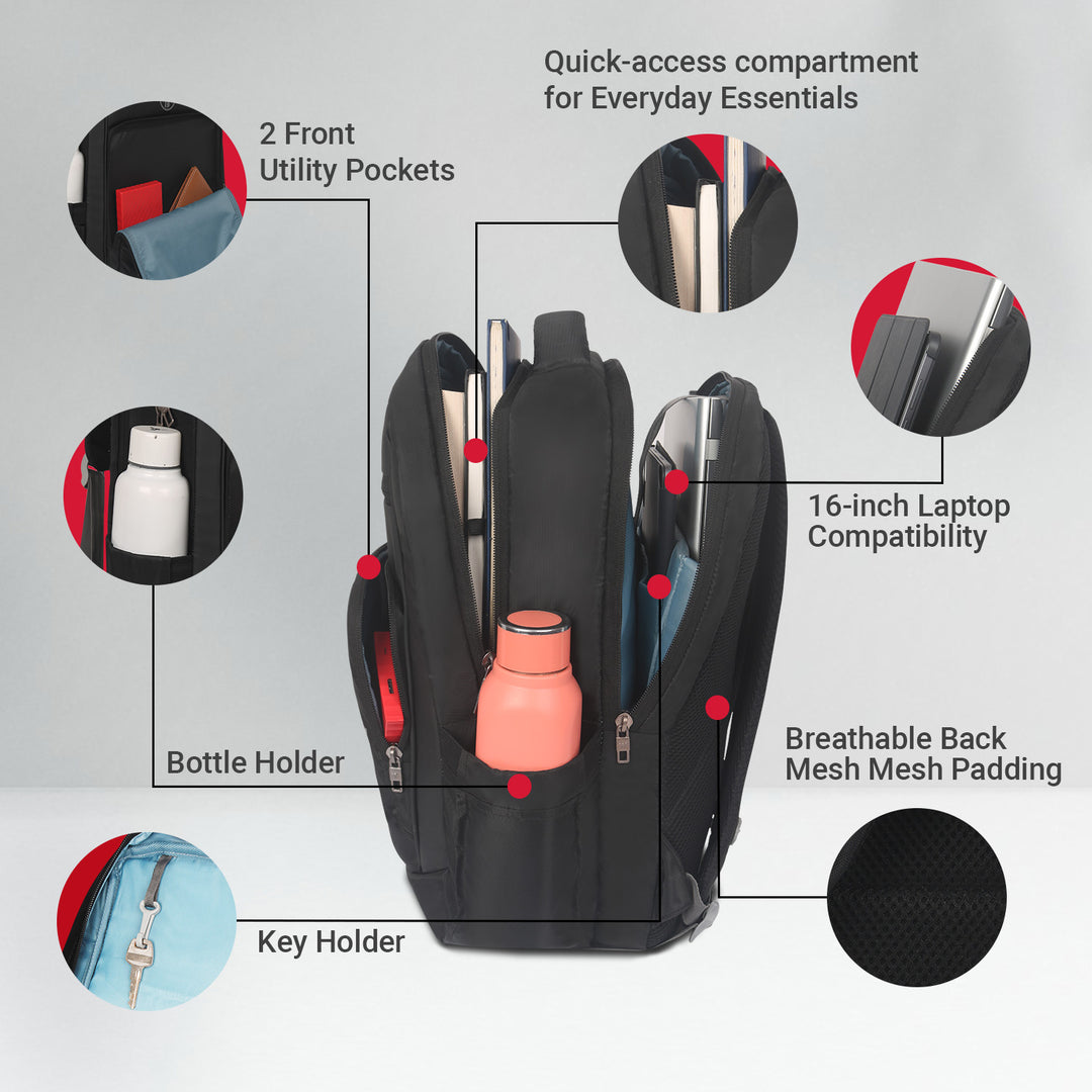 Chrono Laptop Backpack | Office & Student Backpack | Travel Backpack