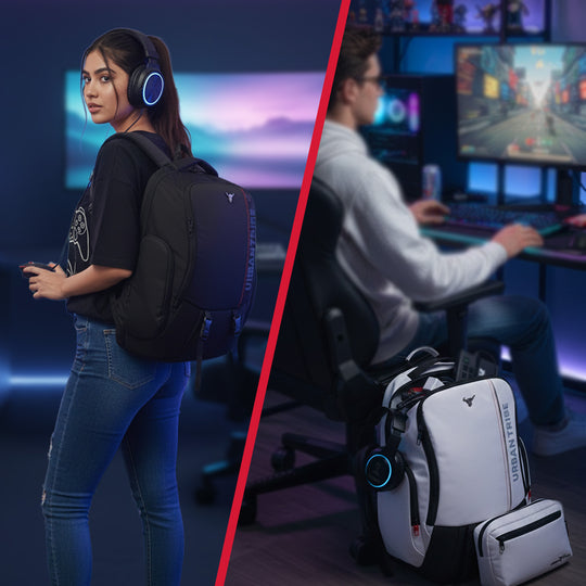 Gamzo Gaming Laptop Backpack | White (Name Personalization Available)