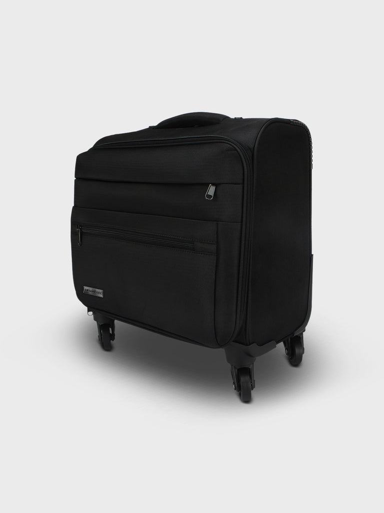 THAMES Polyester 43 Litre Overnighter Laptop Roller Case , Overnight  Business Trolley Bag , Laptop Trolley Expandable Cabin & Check-in Set - 14  inch Black - Price in India | Flipkart.com